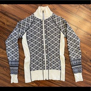 Athleta zip-up sweater, women's regular size small.